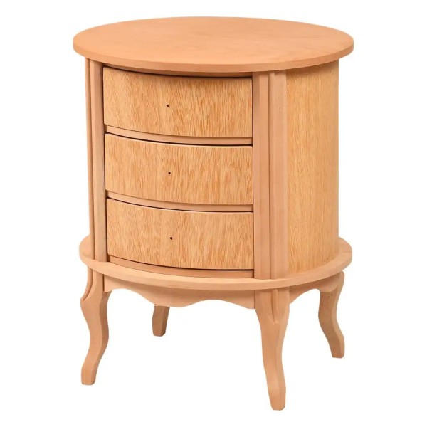 OVAL KISA ÜÇ ÇEKMECELİ KOMOT