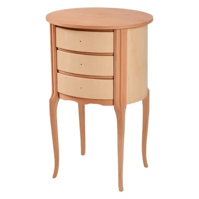 OVAL ÜÇ ÇEKMECELİ KOMOT