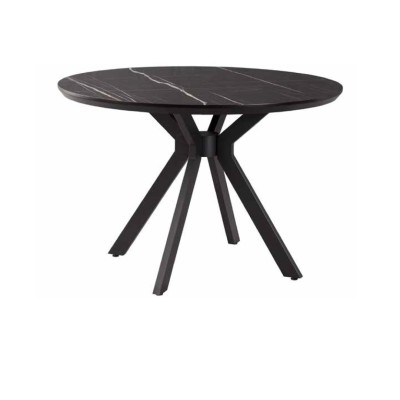 POLO YUVARLAK SİYAH MASA