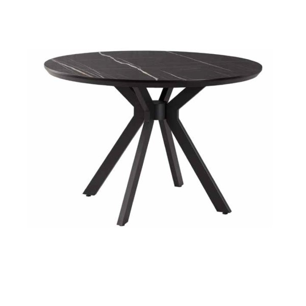 POLO YUVARLAK SİYAH MASA