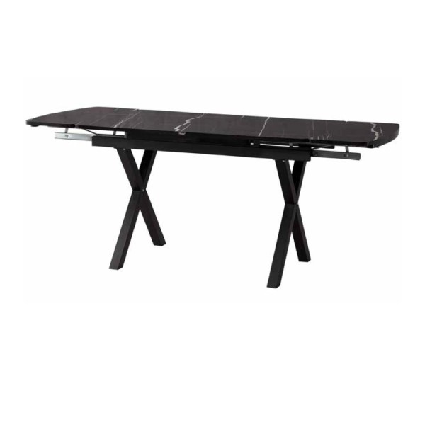 GLOKS SİYAH MERMER MASA