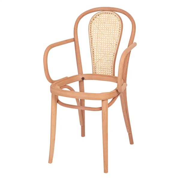 PAPATYA HASIRLI KOLLU SANDALYE